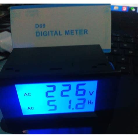 jual digital ac voltmeter  frequency volt hz meter display warna
