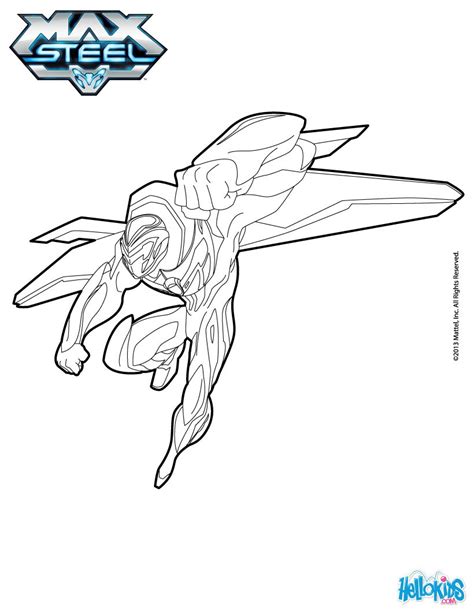 Max steel flying coloring pages - Hellokids.com