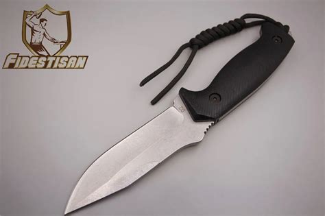 Small Straight Knife D2 Steel 60hrc Corrosion Black K Sheath Outdoor