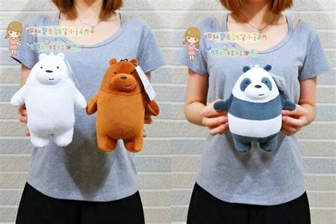 正版授權 We Bare Bears 熊熊遇見你 娃娃 熊熊三賤客 大大 胖達 阿極 三裸熊 咱好熊弟 吊飾 玩偶 抱枕 Yahoo奇摩拍賣