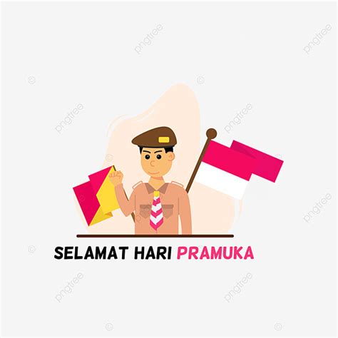 Saludo Selamat Hari Pramuka Con Ilustraci N De Ni O Png Dise O