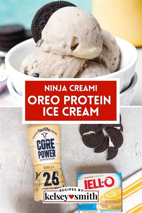 Ninja Creami Oreo Protein Ice Cream Recipe Protein Ice Cream Recipe