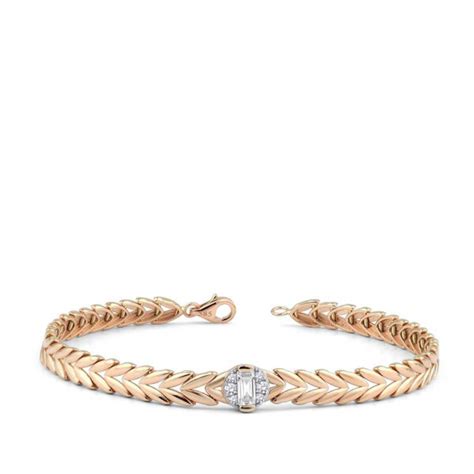 Gold Baguette Bracelet Lizay B262286