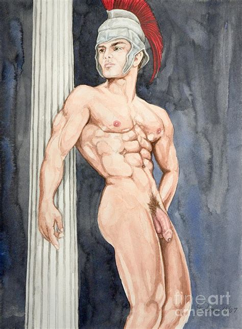 Nude Male Spartan Painting By The Artist Dana