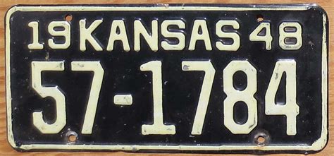 1948 Kansas gvg - Automobile License Plate Store: Collectible License ...