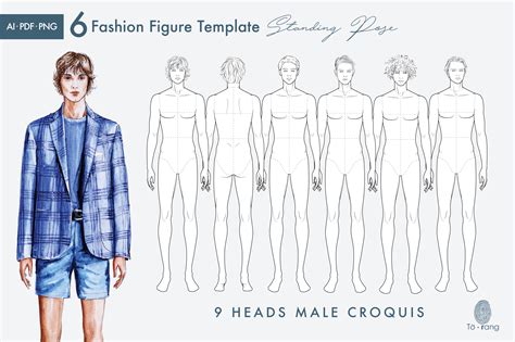 Male Standing Pose Croquis Bundle - Design Cuts