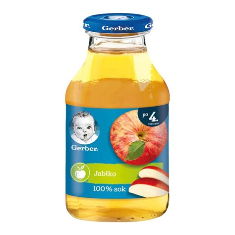 Gerber 100 Sok Jabłkowy 4 m 200 ml