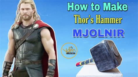 Make Thor s Hammer Mjolnir from Waste Material कगज स बनए महबल