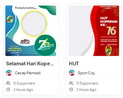 Link Twibbon Hari Koperasi Nasional Diperingati Juli Cocok