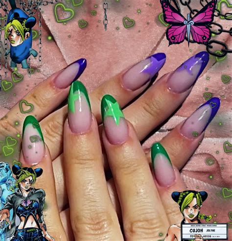 Nails Jojo Bizarre Adventure Inspo Idee Per Unghie Unghie Idee Per Il Trucco