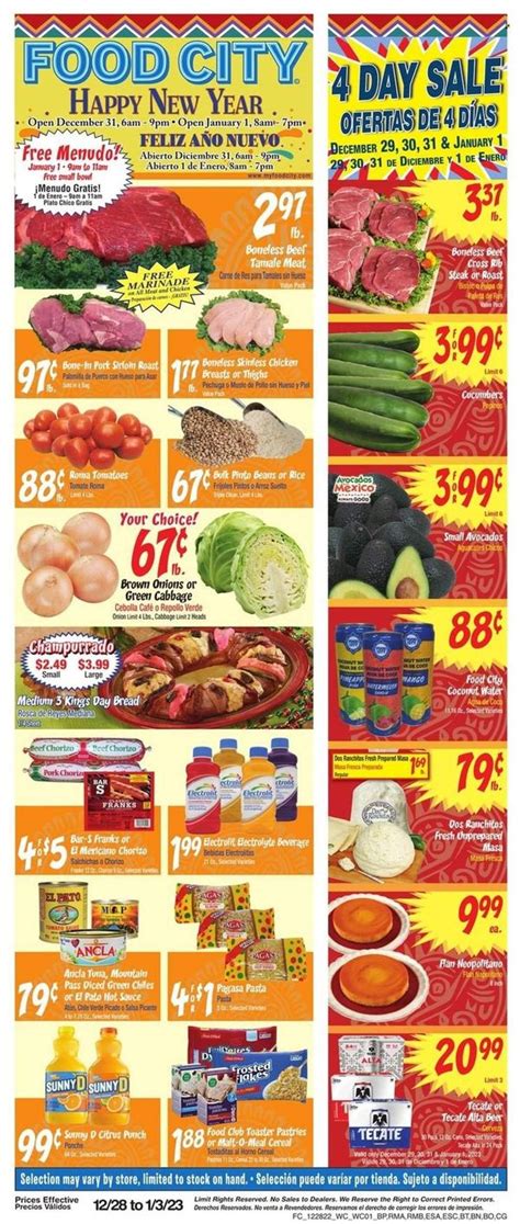 Food City Az Weekly Ad Flyer Specials December To January