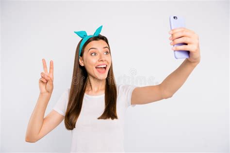 Portrait Of Excited Enthusiastic Girl Feel Positive Cheerful Emotions