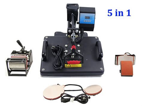 Multi Functional Combo Heat Press Machine 5 In 1 Combo Heat Press