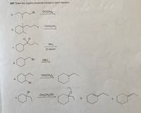 Answered Q Draw The Organic Products Formed In Bartleby