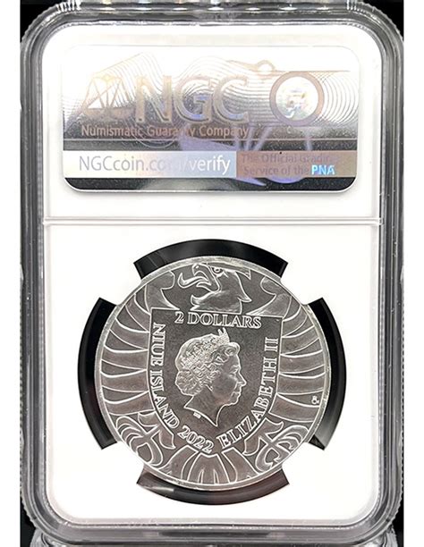 Lew Czeski Ngc Ms Uncja Srebrna Moneta Niue