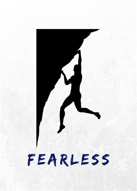 Fearless Poster Picture Metal Print Paint By Classicposter