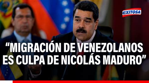 🔴🔵rodríguez Mackay Migración De Millones De Venezolanos Es Culpa Directa De Nicolás Maduro