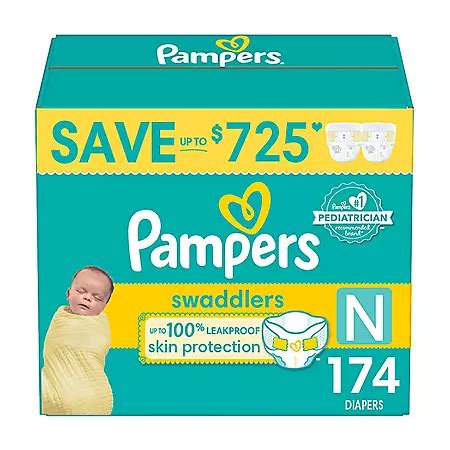 Pampers Swaddlers Diapers (Choose Your Size) - Sam's Club