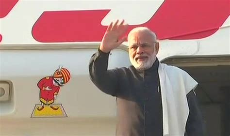 Pm Narendra Modi Leaves For World Economic Forum In Davos Leads