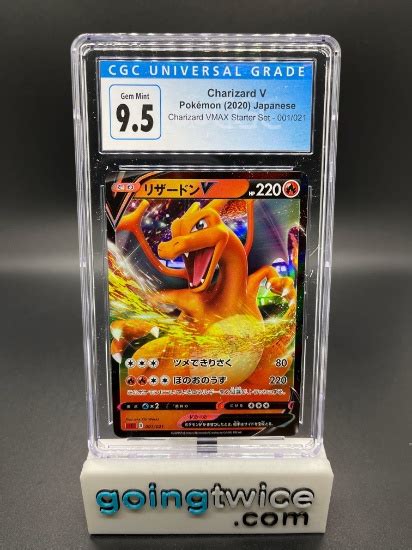 Cgc Graded Pokemon Charizard V Japenese Charizard Vmax Starter Set