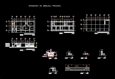 Direccion De Escuela Primaria En Autocad Librer A Cad