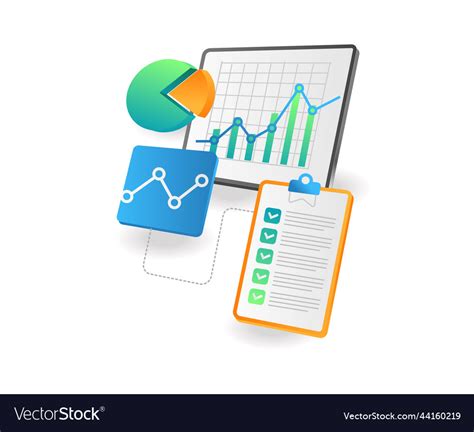 Investment Business Analysis Data Royalty Free Vector Image