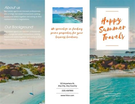 Travel Brochure Maker: Editable Travel Brochure Templates for Design ...