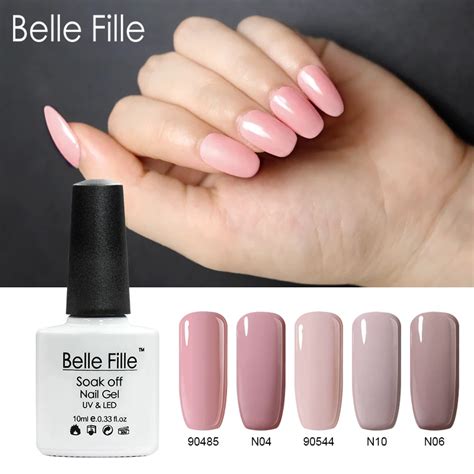 Belle Fille UV Gel Nail Polish Nude Color Gel Art Design Soak Off UV