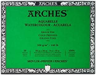 Arches Watercolour Paper Blocks Cold Pressed Natural White For