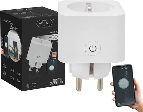 Edo Wifi Smart Tuya Schuko Steckdose Mit Energiemonitor Wlan Steckdose