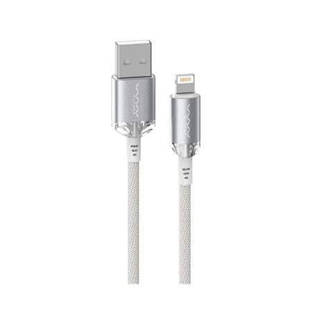 Vyvylabs Crystal Series Fast Charging Data Cable USB To Lightning 2 4A