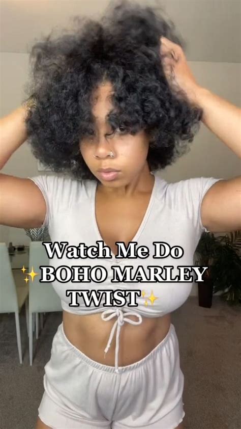 Boho Marley Twists Tutorial Id E Coiffure Cheveux Cr Pus Id Es De