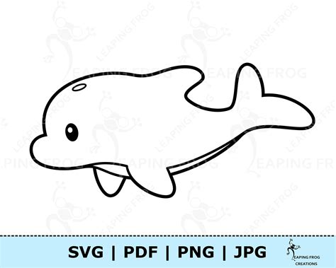 Cute Baby Dolphin Coloring Pages