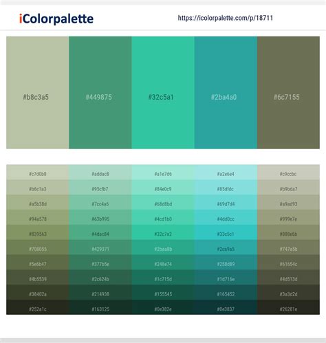 1 Latest Color Schemes with Ocean Green And Jungle Green Color tone ...