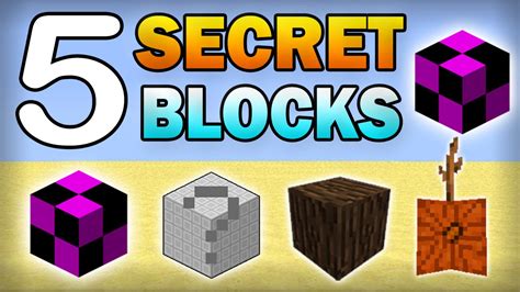 5 Secret Hidden Blocks In Minecraft YouTube