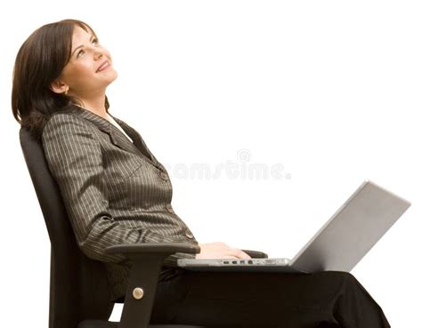 Happy at work stock image. Image of laptop, leather, business - 11461843