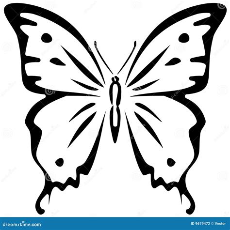 Butterfly (stencil) Stock Photography - Image: 9679472