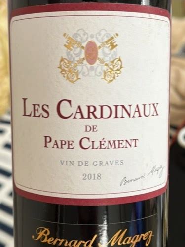 Ch Teau Pape Cl Ment Les Cardinaux De Pape Cl Ment Graves Rouge