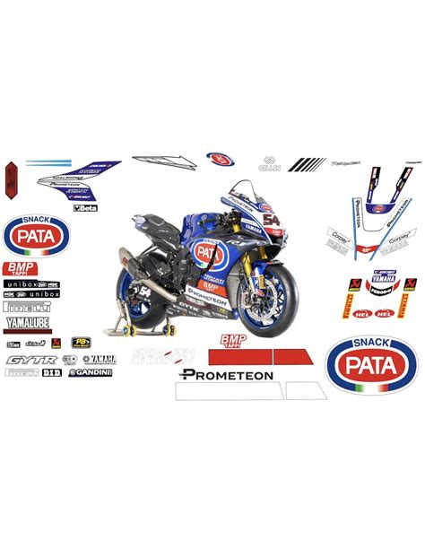 Kit D Co Racing R Plica Yamaha Sbk Team Pata Type De Moto R