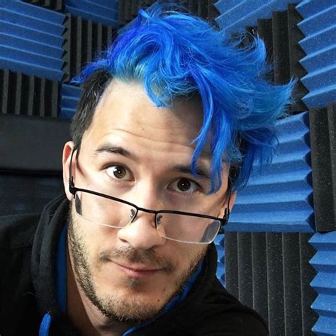 Marks New Hair Color Markiplier Markiplier Blue Hair Blue Hair