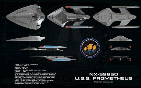 Prometheus Class Ortho 1 Update By Unusualsuspex On Deviantart Star Trek Ships Star Trek