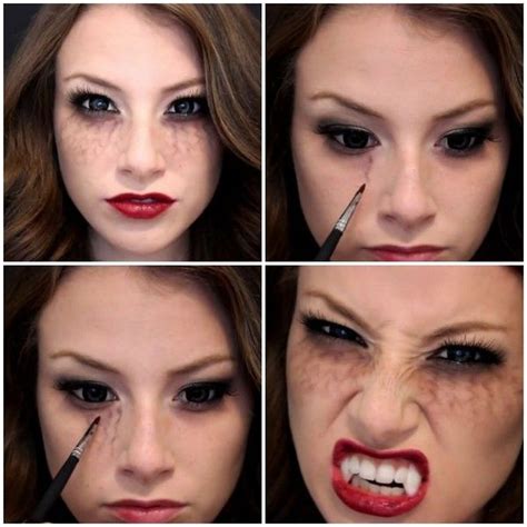 Halloween Maquillage Vampire Pour Femme Tuto Pour Maquillage Des Yeux