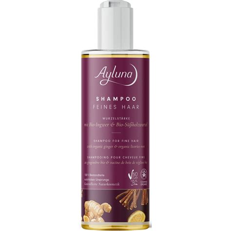 Buy Ayluna Ginger And Licorice Root Shampoo For Fine Hair Mypure