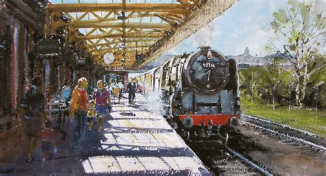 Railway Paintings — Gerald Green | Railway, Railroad art, Railway museum