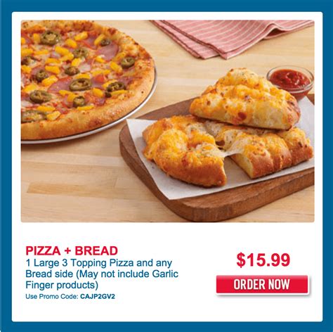 Domino’s Pizza Canada Coupon Codes: 1 Large 3 Topping Pizza and Any ...