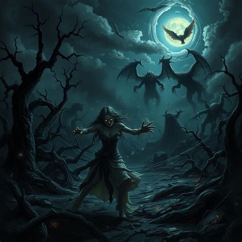 Cursed Chaos: A Dark Fantasy Landscape