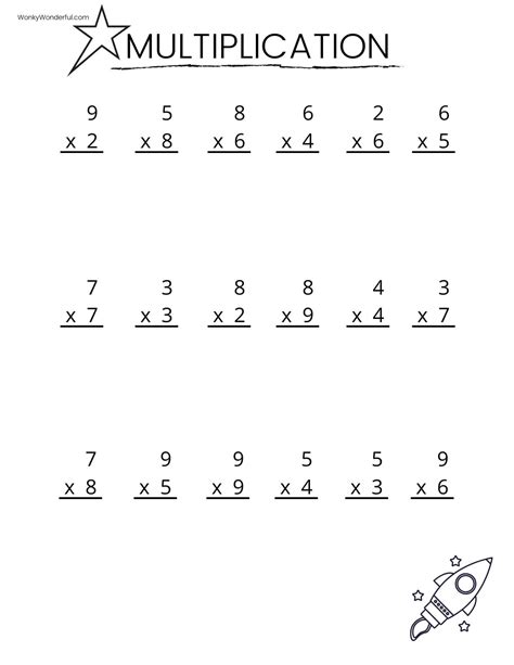 Multiplication Worksheets Printable Grade 5 Printable Worksheets