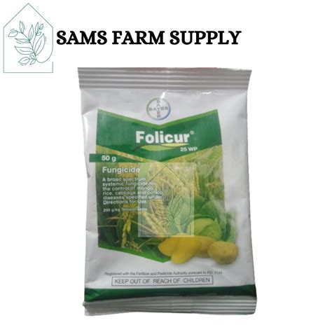 Folicur 25 WP Broad Spectrum Systemic Fungicide 50 Grams Shopee