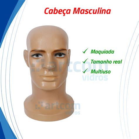 Cabe A De Manequim Expositor De Bon Culos Masculino Artcom Vidros