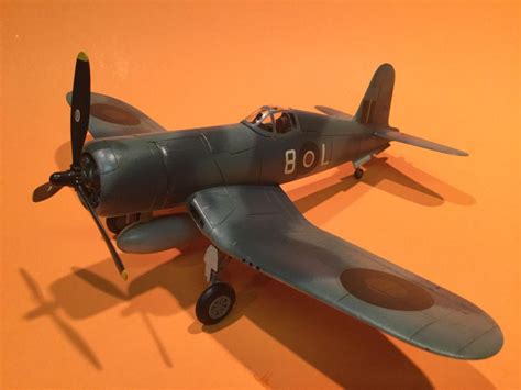 148 Scale British Royal Navy F4u 1a Corsairplastic Model Airplane